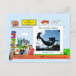 Norfolk, VA!  Mermaids on Tour Postcard