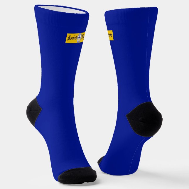 Norfolk (Virginia) city flag Socks (Angled)