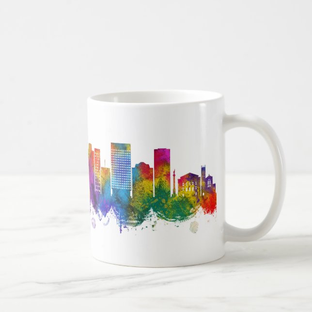 Norfolk Virginia Skyline Coffee Mug (Right)
