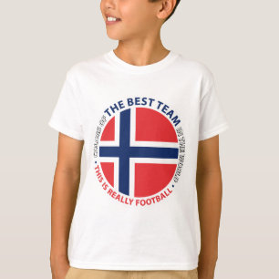 Norge Norway Art Shield T-Shirt