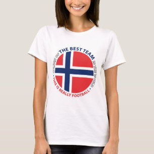Norge Norway Art Shield T-Shirt
