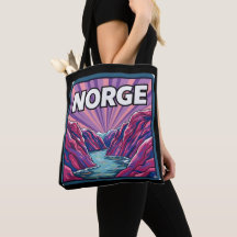 Norge Norwegian Geirangerfjord Fjords Tote Bag