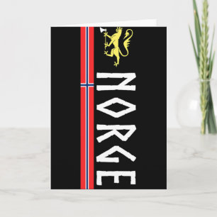 Norge Soccer Jersey Shirt Flag Of Norway Norwegian Card