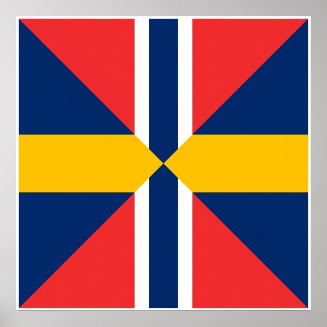 Norge Sverige Sildesalaten, Norway Poster (Front)