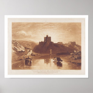 Norham Castle, engraved by Charles Turner (1773-18 Poster
