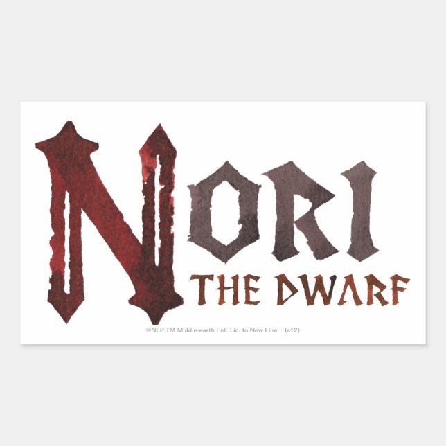 Nori Name Rectangular Sticker (Front)