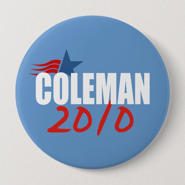 NORM COLEMAN Election Gear 10 Cm Round Badge (Front)
