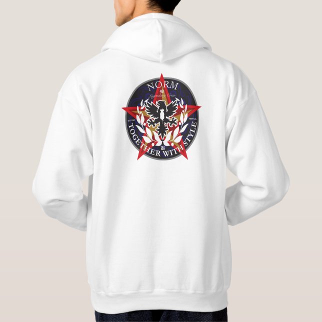 Norm TWS Bird - White Hoodie (Back)