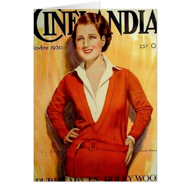 Norma Shearer Cinelandia Card (Front)