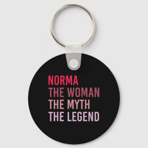 Norma The Woman Myth Legend Personalised Name Birt Key Ring