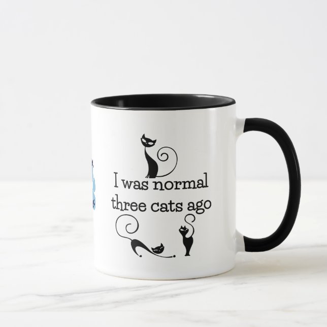 Normal 3 Cats Ago Coffee Mug (Right)