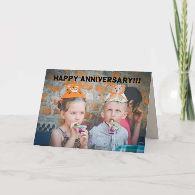 NORMAL AND GOOFBALL ANNIVERSARY CARD (Front)