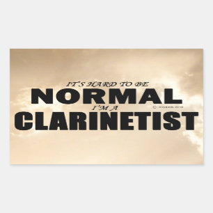 Normal Clarinetist Rectangular Sticker