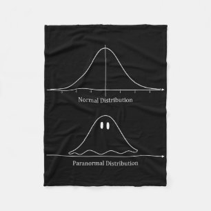 Normal Distribution Halloween Costume Fun Fleece Blanket