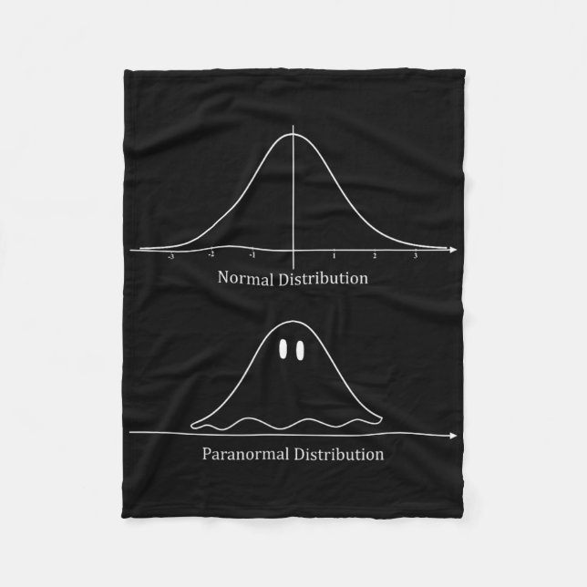 Normal Distribution Halloween Costume Fun  Fleece Blanket (Front)