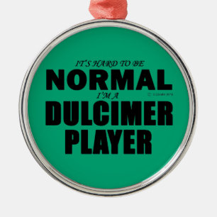Normal Dulcimer Player Metal Ornament