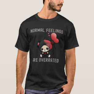 Normal Feelings Are Overrated Emo Music Scene T-Shirt