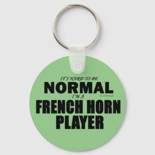 Normal French Horn Player Key Ring