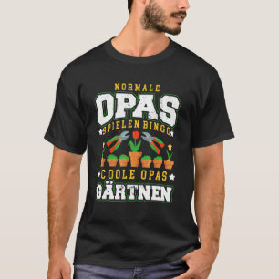 Normal Grandpa Play Bingo Cool Grandpa Gardener In T-Shirt