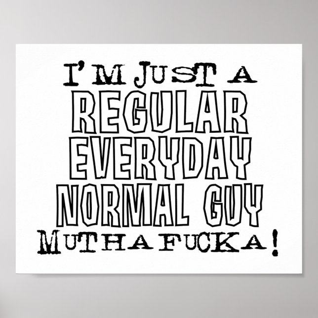 Normal Guy Poster (Front)