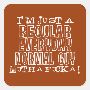 Normal Guy Square Sticker