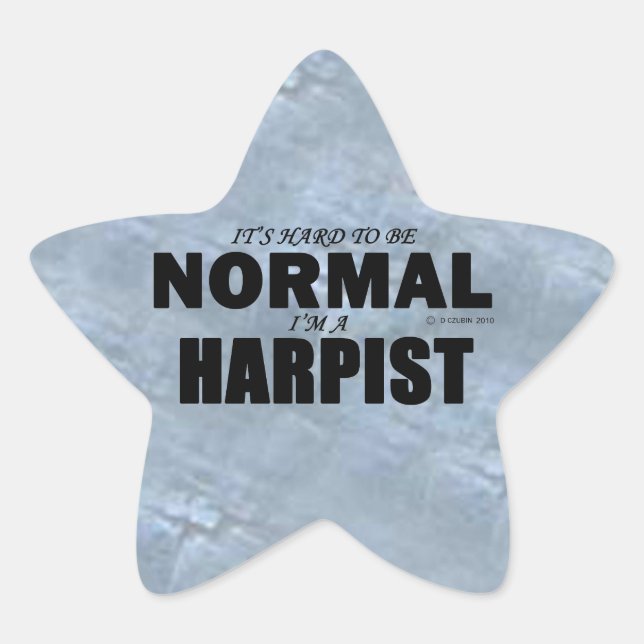 Normal Harpist Star Sticker (Front)