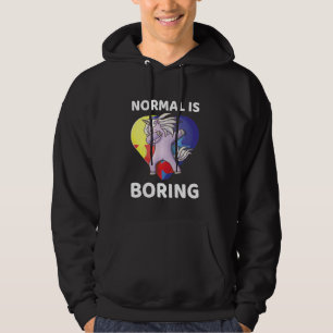 Normal Is Boring Autism Awareness Unicorn Dabbing Hoodie