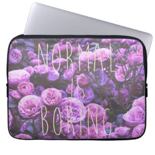 NORMAL IS BORING LAPTOP SLEEVE