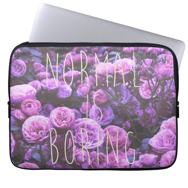 NORMAL IS BORING LAPTOP SLEEVE (Front)