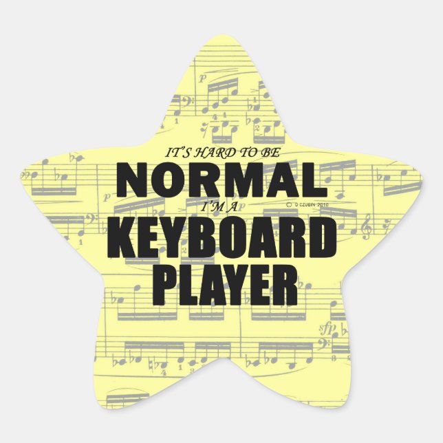 Normal Keyboard Player Star Sticker (Front)