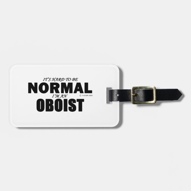 Normal Oboist Luggage Tag (Front Horizontal)