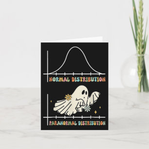 Normal Paranormal Distribution School Psychologist Card