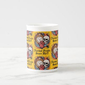 Normal People Scare Me Bone China Mug