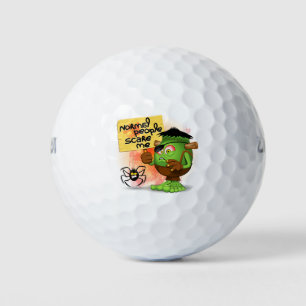'Normal People Scare Me' Frankenstein Character Golf Balls