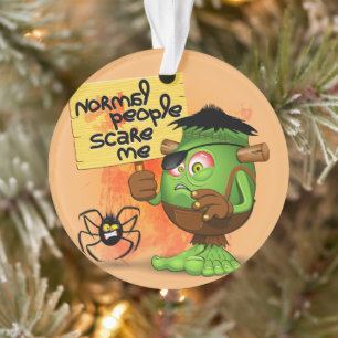 'Normal People Scare Me' Frankenstein Character Ornament