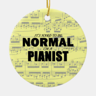 Normal Pianist Ceramic Ornament