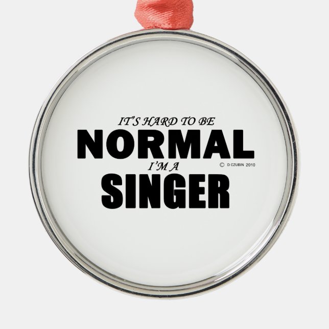 Normal Singer Metal Tree Decoration (Front)