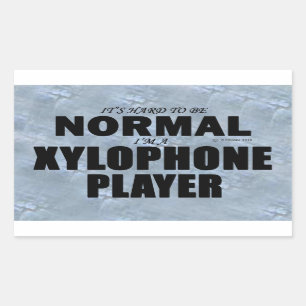 Normal Xylophone Player Rectangular Sticker