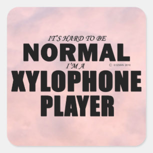 Normal Xylophone Player Square Sticker