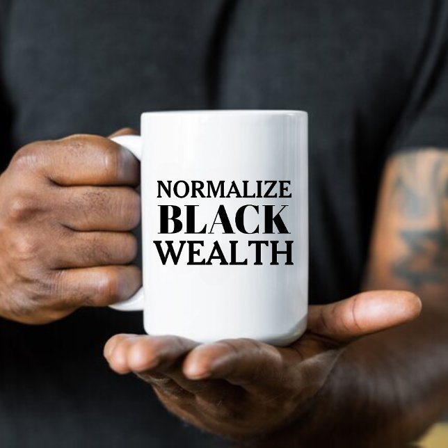 Normalise Black Wealth Coffee Mug (Creator Uploaded)
