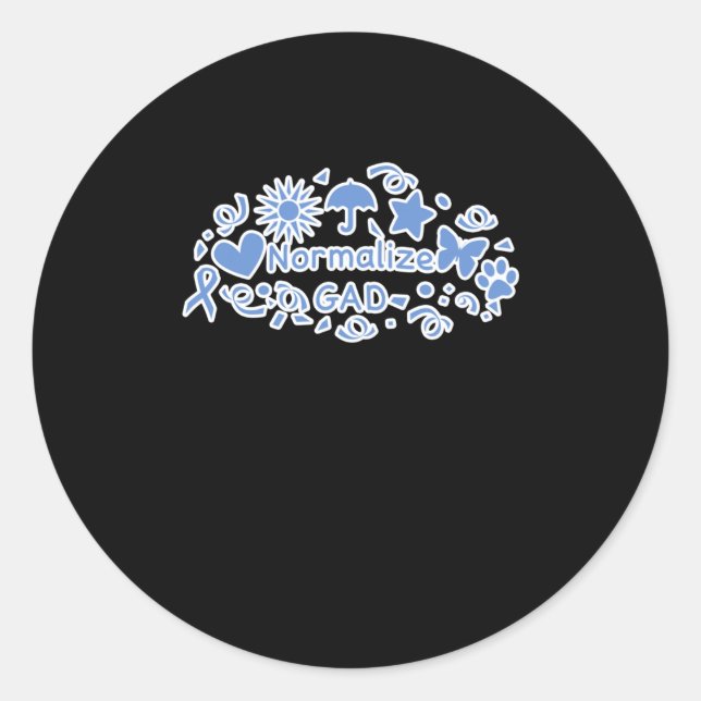 Normalise Gad (blue) Sticker  (Front)