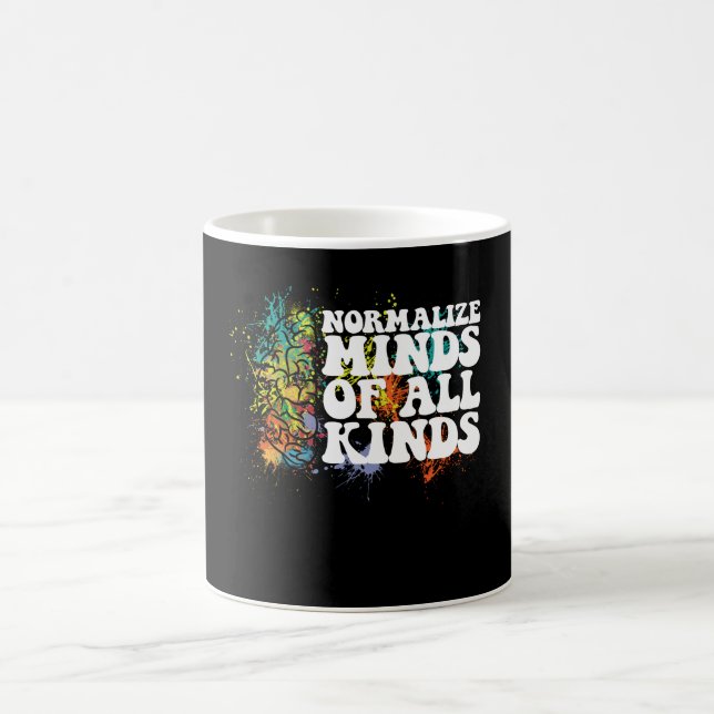 Normalise Minds of All Kinds Autism Awareness Coffee Mug (Center)