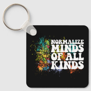 Normalise Minds of All Kinds Autism Awareness Key Ring