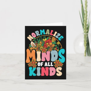 Normalise Minds Of All Kinds Autism Awareness Neur Card