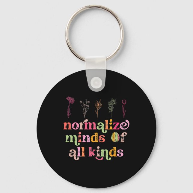 Normalise Minds Of All Kinds Autism Awareness Sped Key Ring (Front)