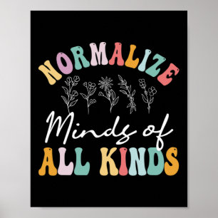 Normalise Minds Of All Kinds Autism Awereness  Poster