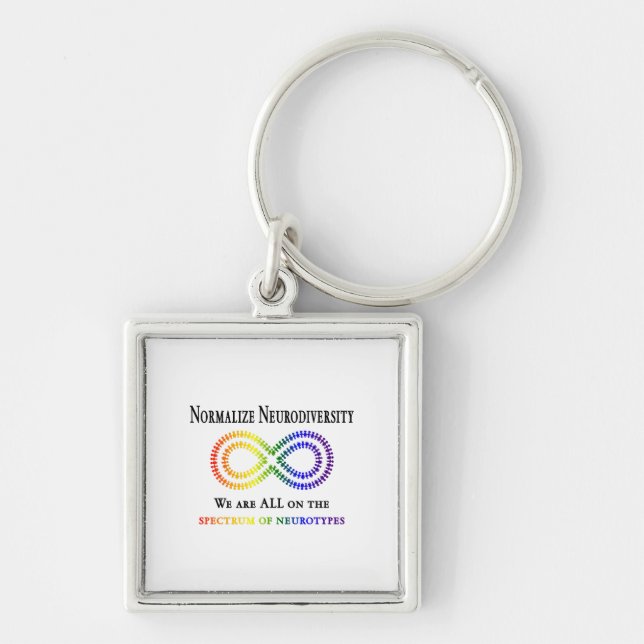 Normalise Neurodiversity Key Ring (Front)