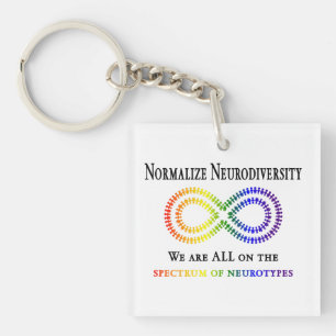 Normalise Neurodiversity Key Ring