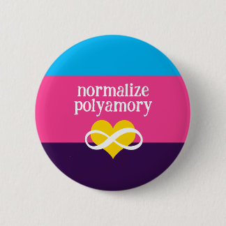 normalise polyamory 6 cm round badge