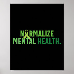 Normalise Suicide Anxiety Depression Mental Health Poster